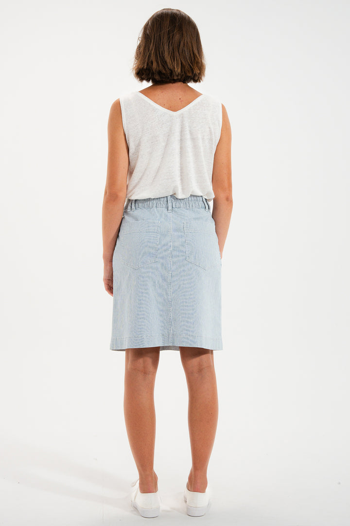 Mat De Misaine Jupon 11785 Raye Navy Stripe Skirt