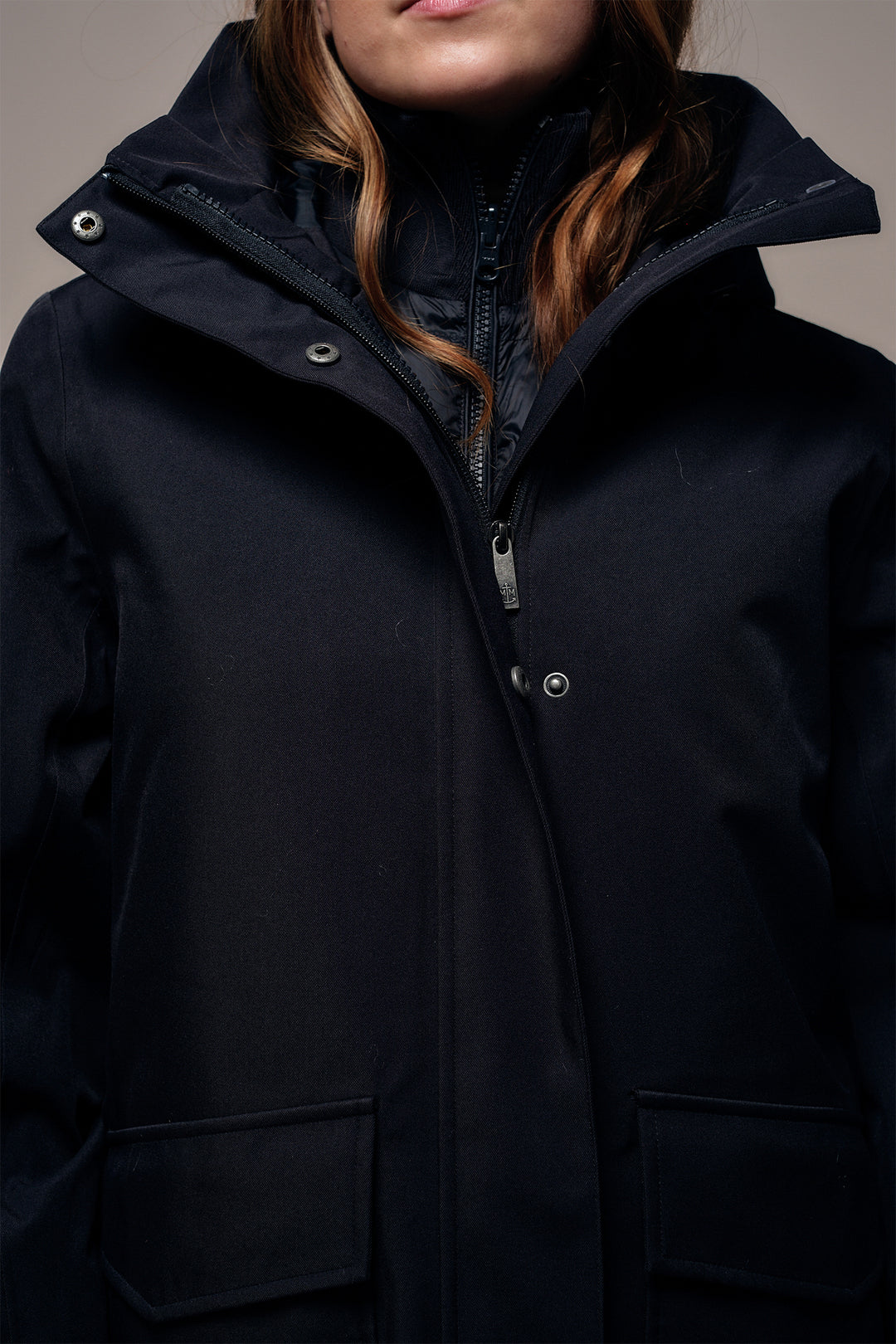 Mat de Misaine Marine Navy Jacket FERLER-021 U21, collar detail