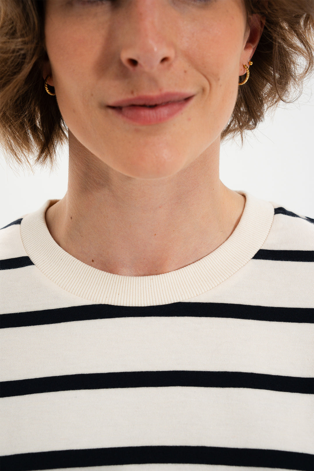 Mat De Misaine Medina 688GRG Ecru Marine Navy Stripe Jumper