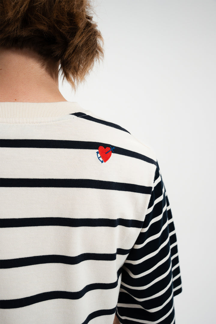 Mat De Misaine Medina 688GRG Ecru Marine Navy Stripe Jumper