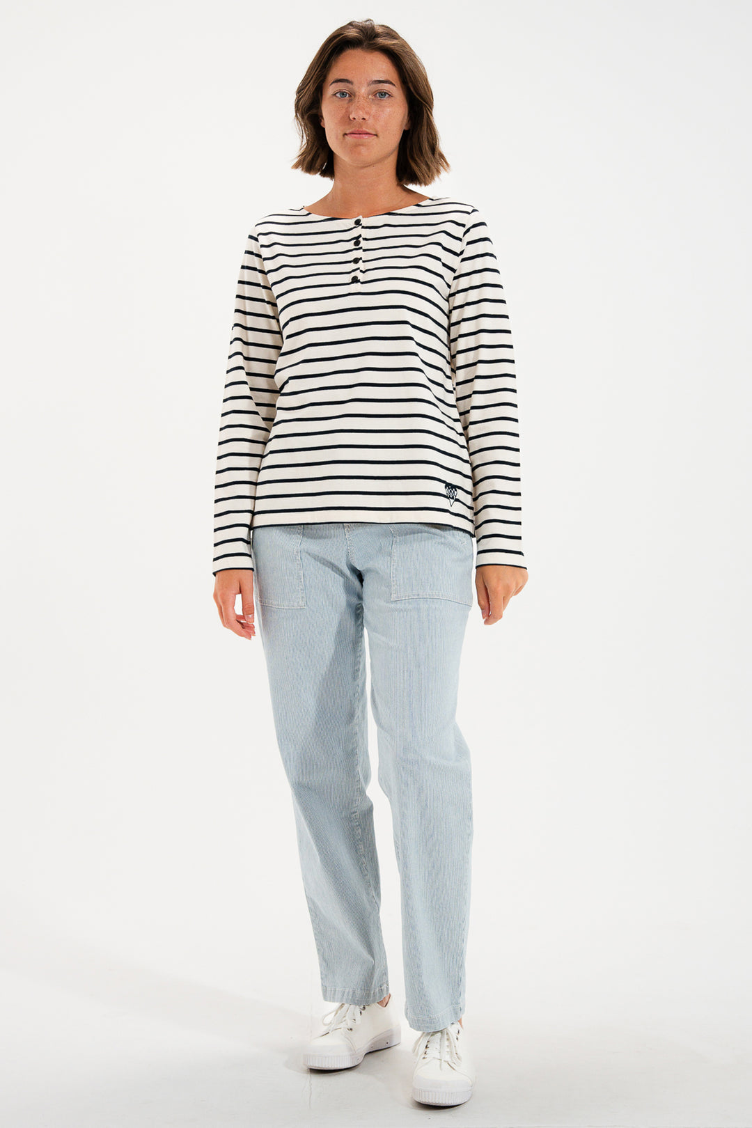 Mat De Misaine Mistral 688RNCG Ecru Marine Navy Stripe Jumper
