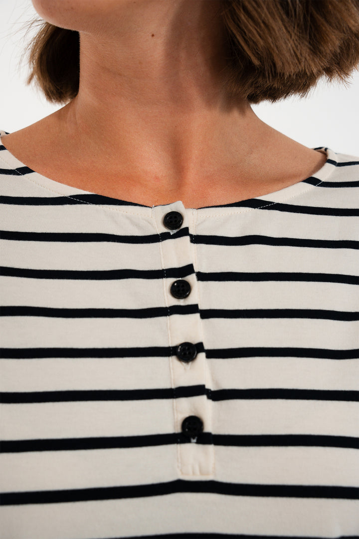 Mat De Misaine Mistral 688RNCG Ecru Marine Navy Stripe Jumper