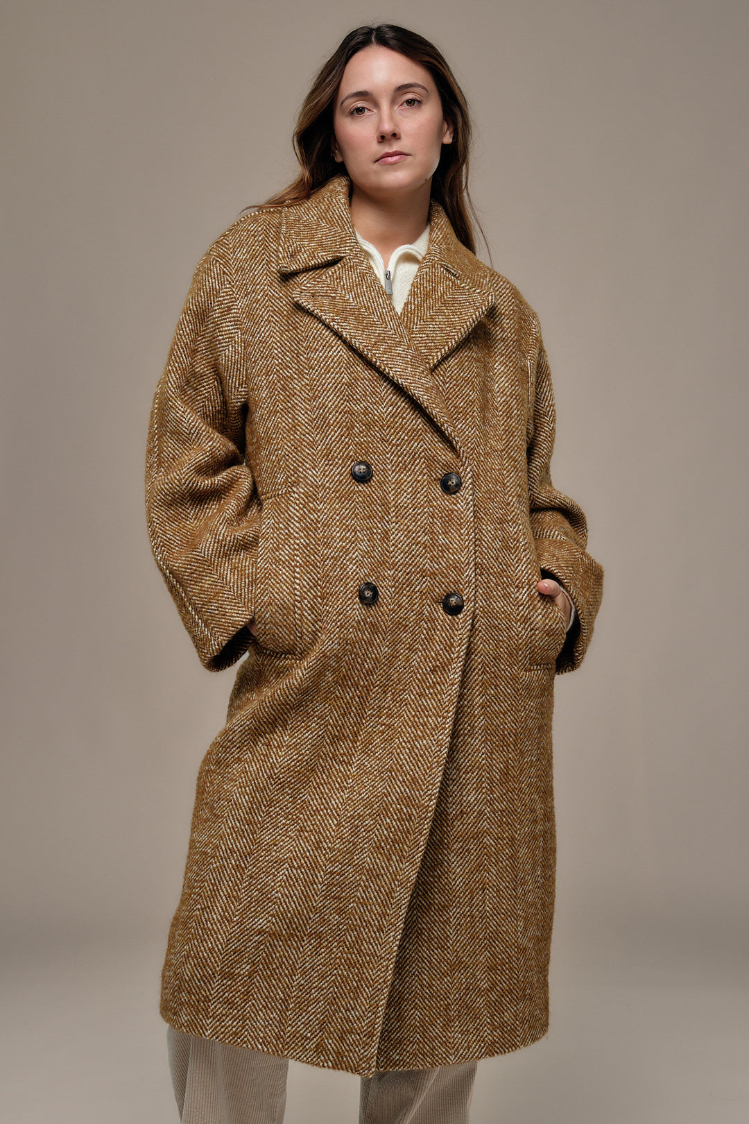 Mat de Misaine Mordore Fantaisie Brown Coat FALCON-25306, front view