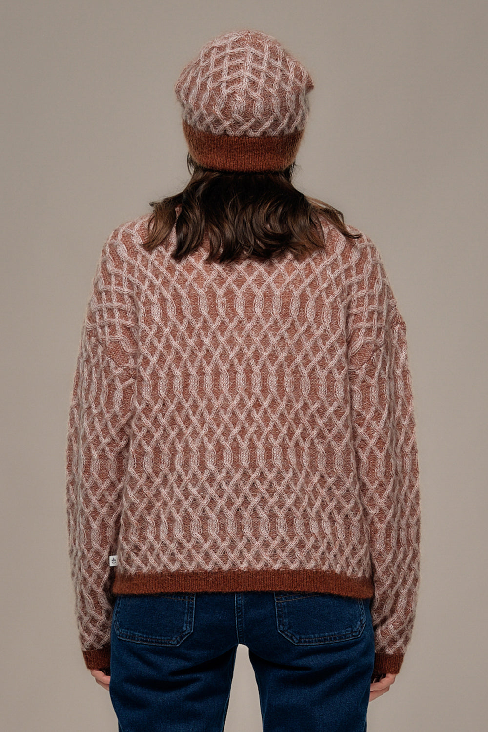 Mat de Misaine Noisette Digital Brown Jumper TURKA-545TR, back view