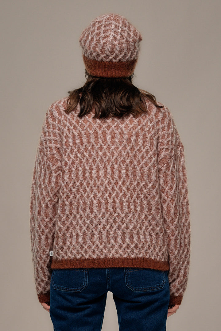 Mat de Misaine Noisette Digital Brown Jumper TURKA-545TR, back view