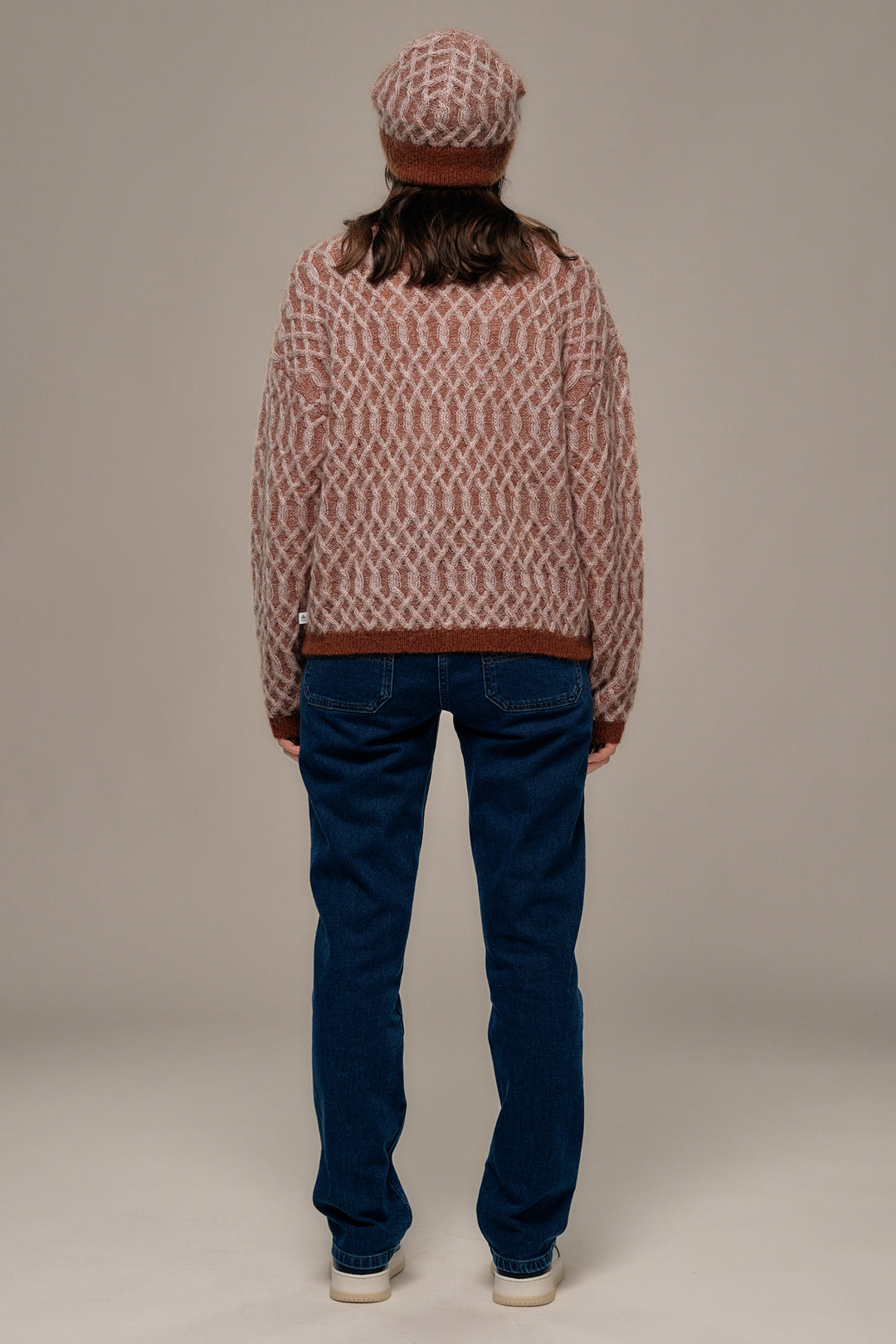 Mat de Misaine Noisette Digital Brown Jumper TURKA-545TR, back full length