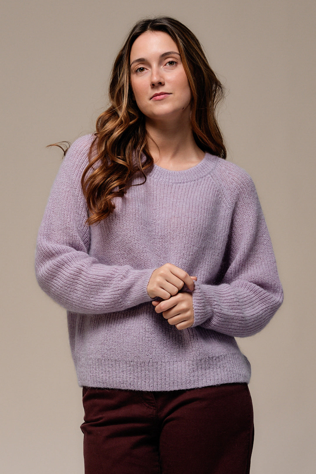 Mat de Misaine Parme Purple Jumper TOPAZO-545, front view