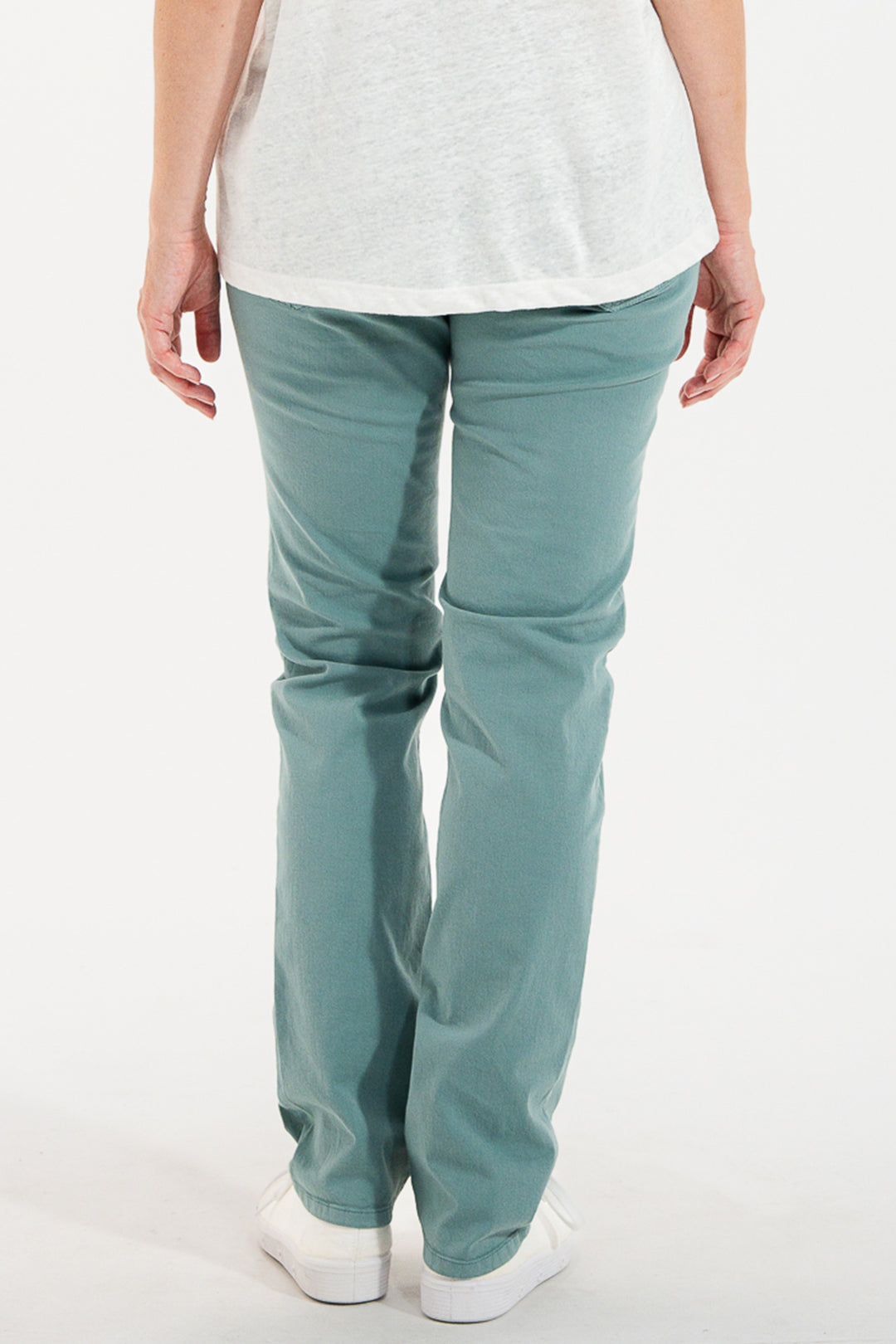 Mat De Misaine Parson 34726 Canopee Green 5-Pocket Cotton Trousers