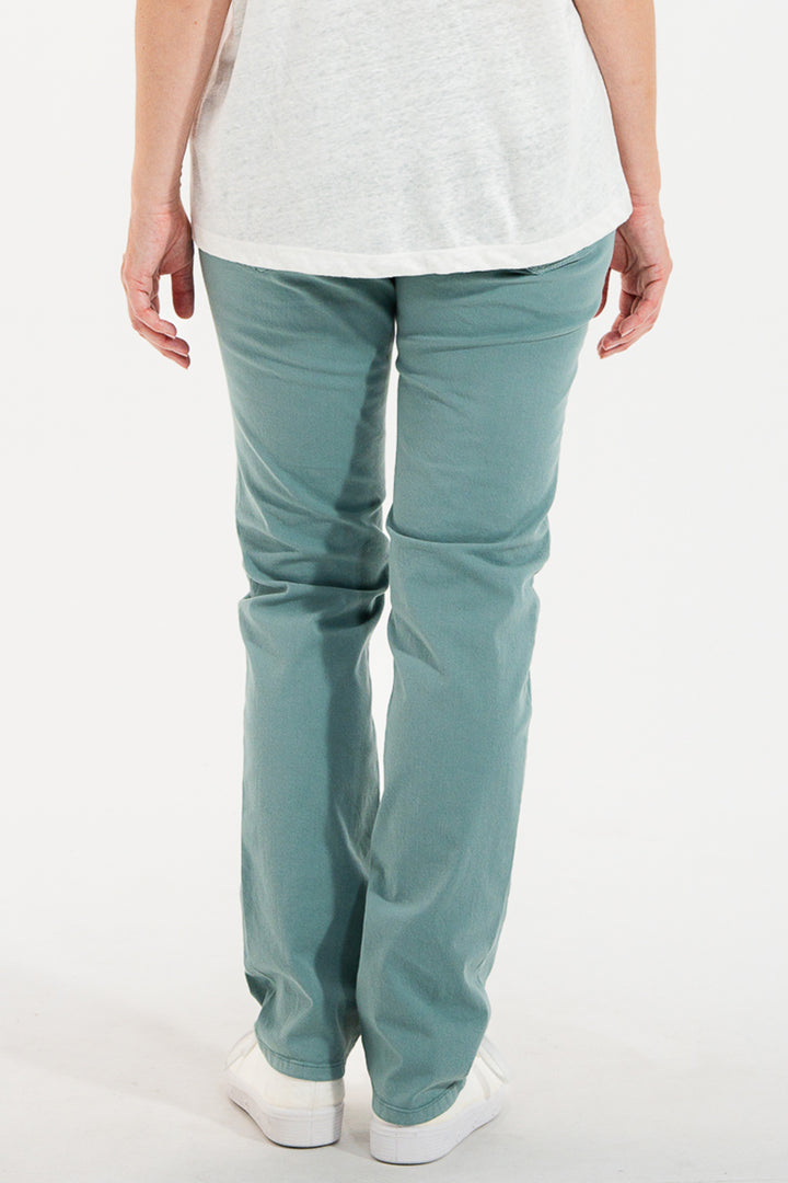 Mat De Misaine Parson 34726 Canopee Green 5-Pocket Cotton Trousers