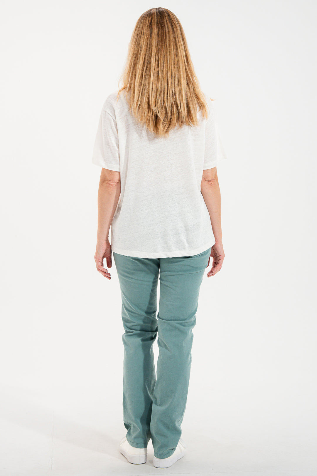 Mat De Misaine Parson 34726 Canopee Green 5-Pocket Cotton Trousers