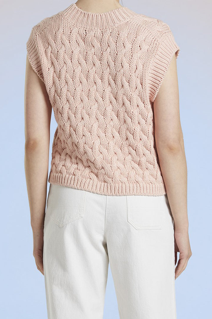 Mat De Misaine Reversable Cardigan Poudre Pink Torsa Card-503 U329 - Shirley Allum Boutique