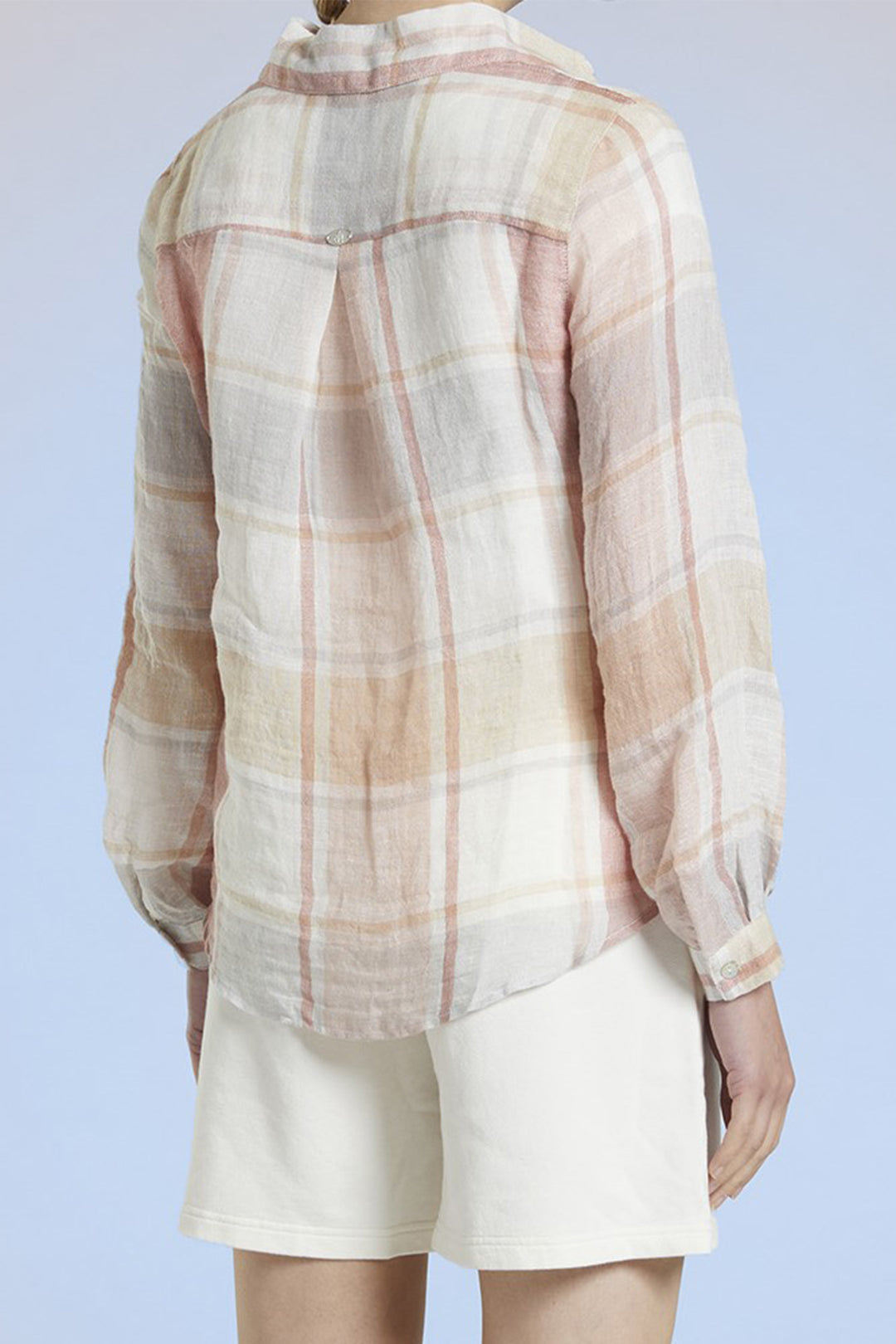 Mat De Misaine Shirt Cyclamen Pink Check Cyclade-22745 C3620 - Shirley Allum Boutique