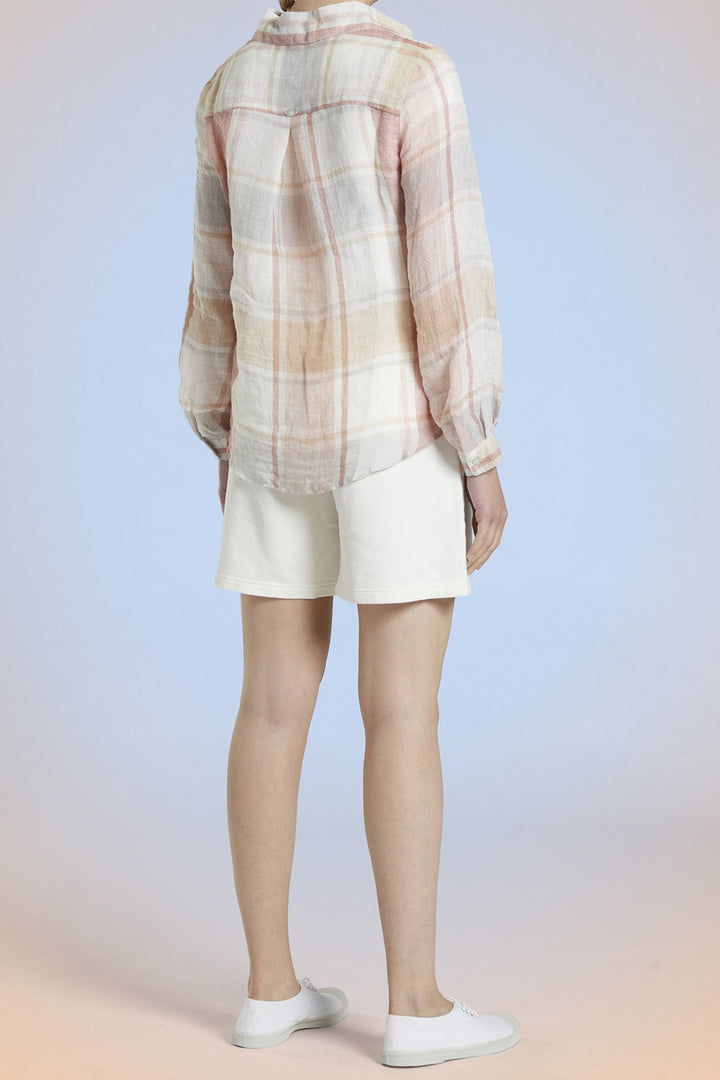 Mat De Misaine Shirt Cyclamen Pink Check Cyclade-22745 C3620 - Shirley Allum Boutique