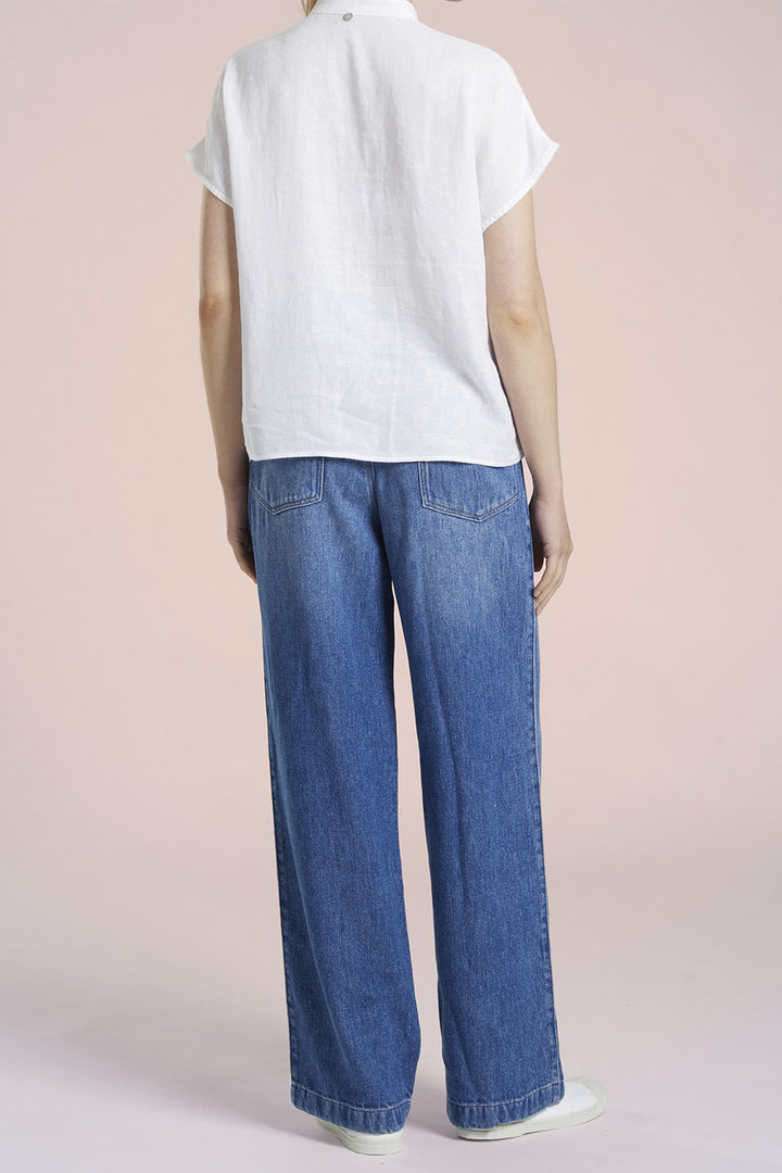 Mat De Misaine Shirt Short Sleeve Blanc White Cabotage-20153 U1 - Shirley Allum Boutique