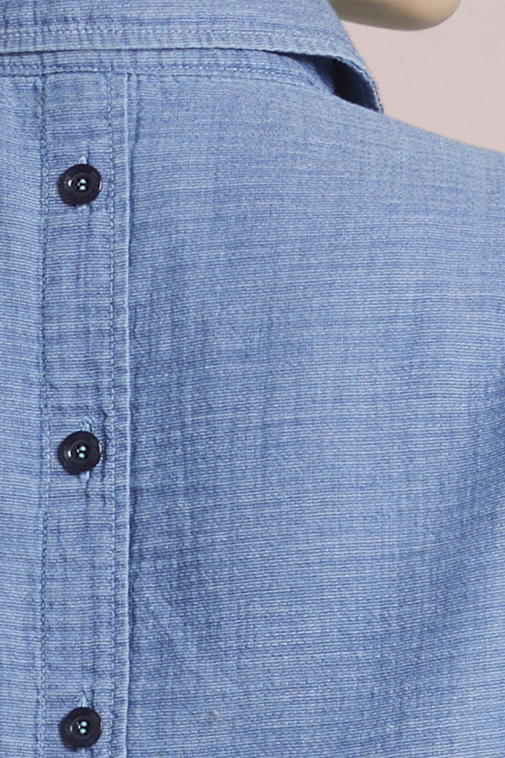 Mat De Misaine Shirt Short Sleeve Bleach Blue Clair Catane-21754 U245C - Shirley Allum Boutique