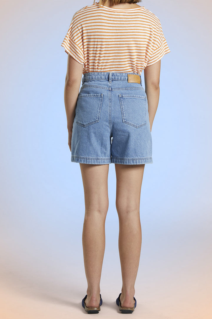Mat De Misaine Shorts Denim Stone Blue Clair Saline-912 U240C - Shirley Allum Boutique