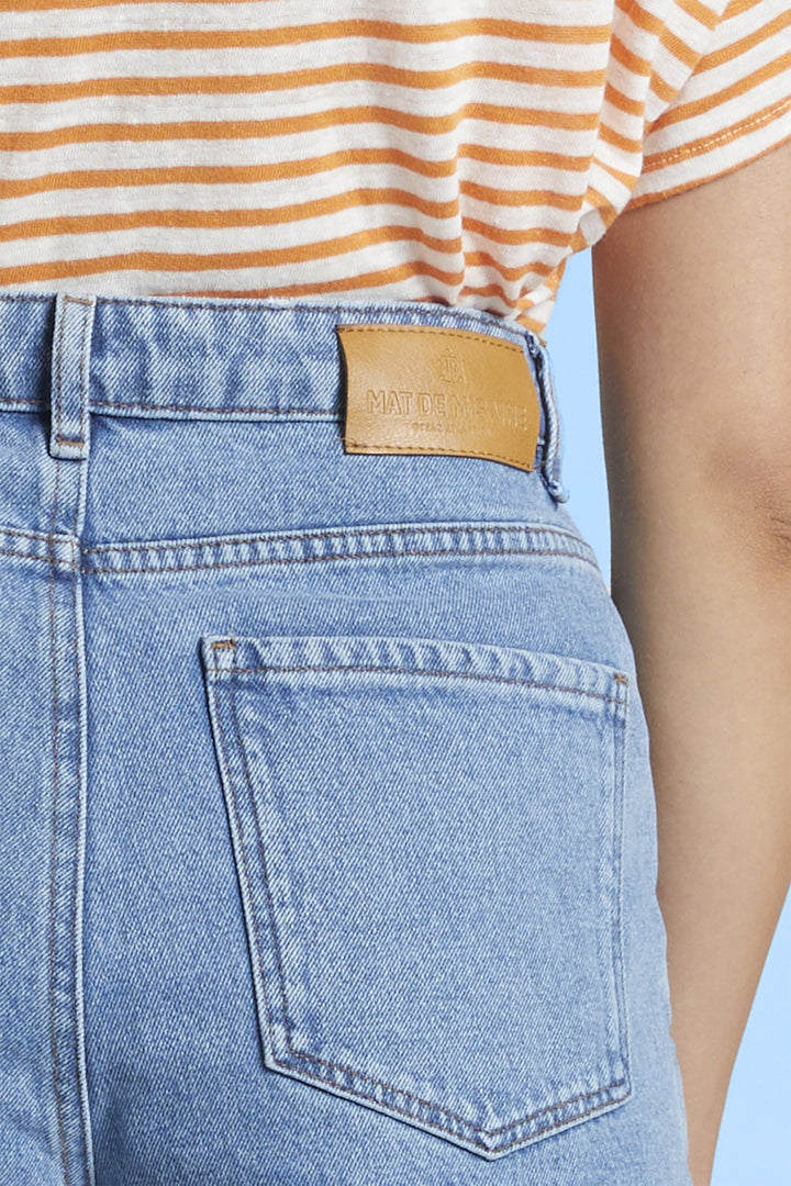 Mat De Misaine Shorts Denim Stone Blue Clair Saline-912 U240C - Shirley Allum Boutique