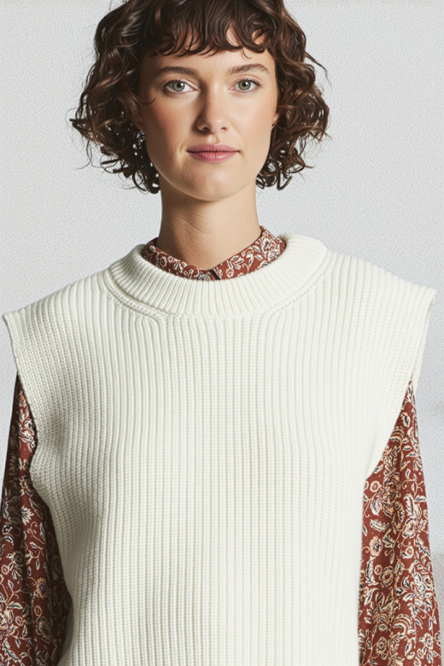 LEINWANDE Mix Roop Sleeveless Sweater leinwande Mix Roop