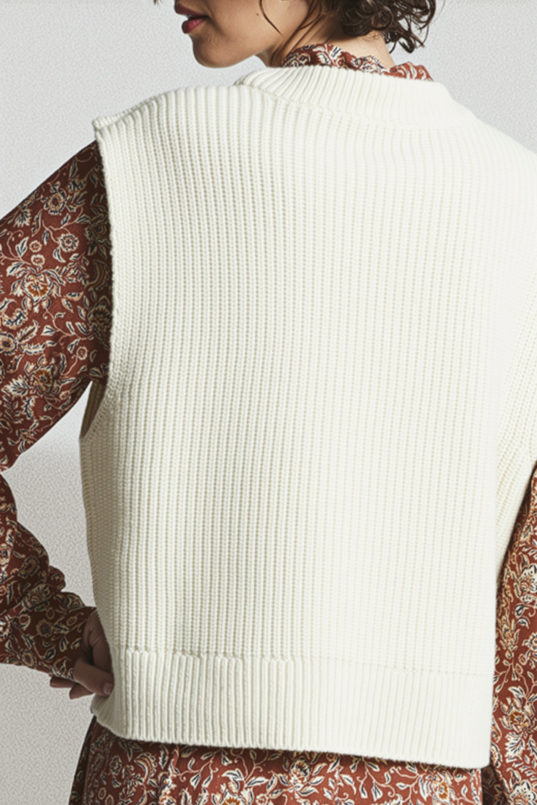 Mat De Misaine Tadi Calcaire Cream Sleeveless Jumper 25H-TADI SM-586 U15