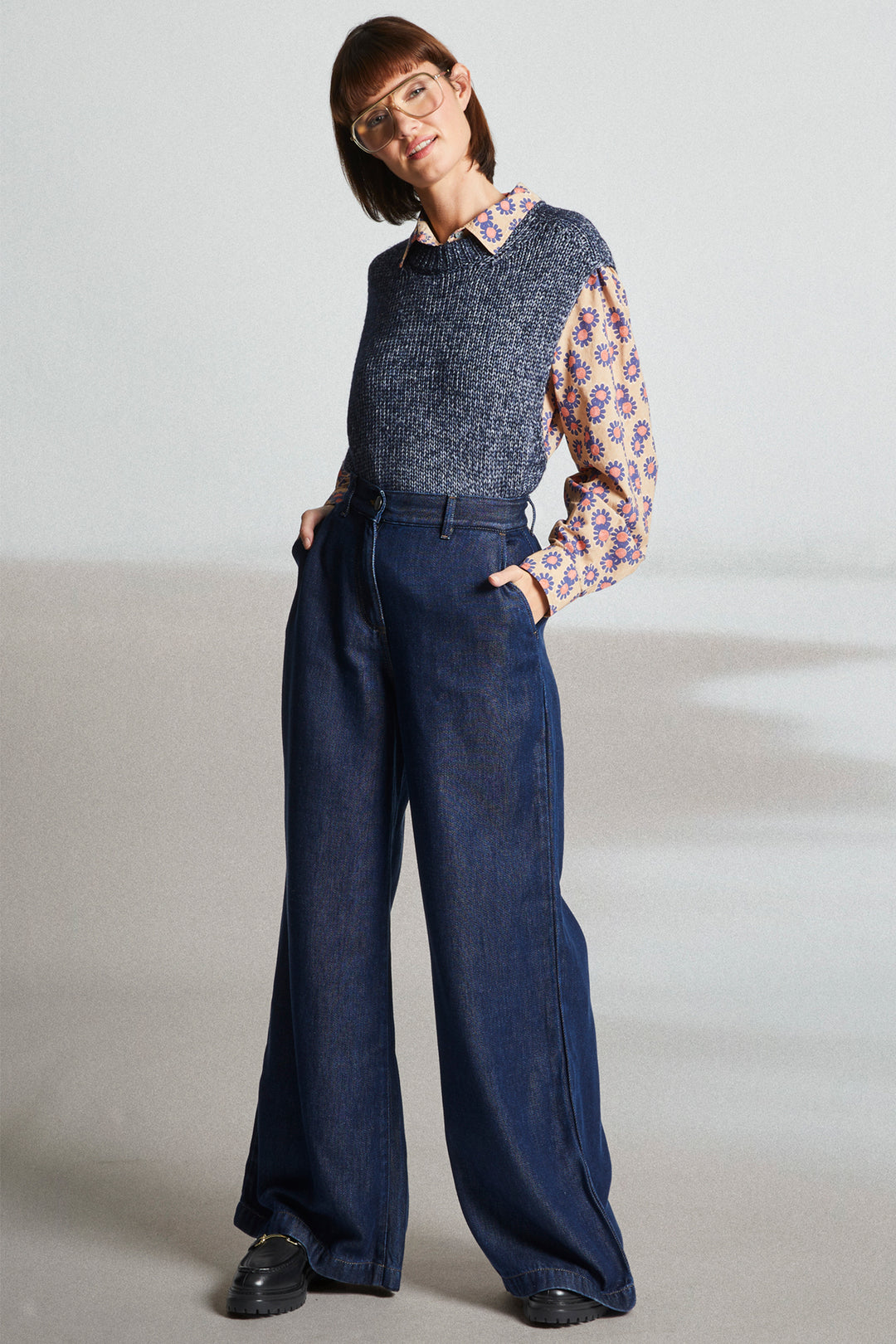 Mat De Misaine Tadi Mouline Blue Sleeveless Jumper 25H-TADI SM-512 MO21
