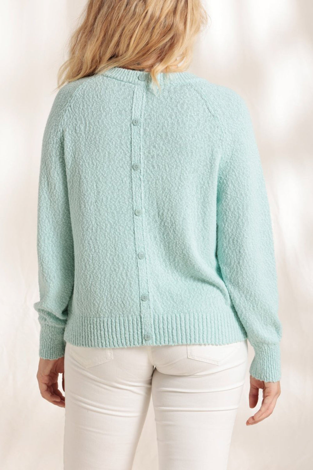 Mat De Misaine Topazo-507 U526 Green Almond Cotton Jumper - Shirley Allum Boutique