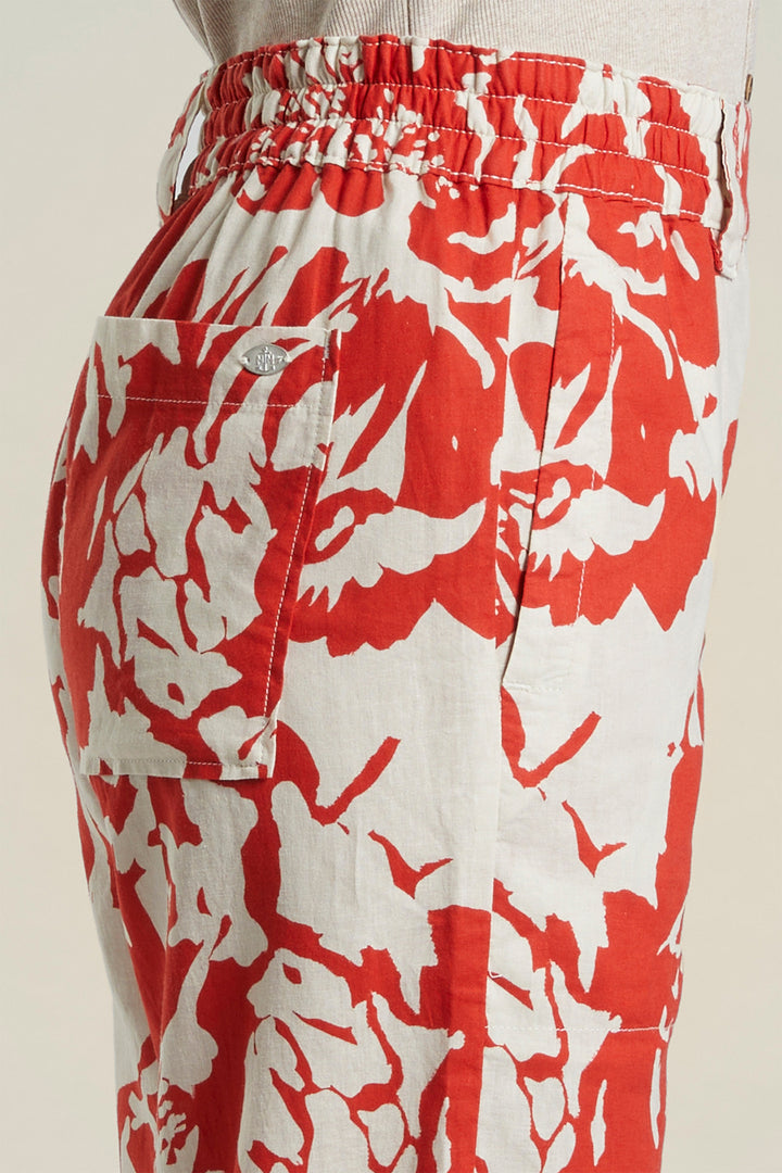 Mat De Misaine Trousers Imperial Red Pechou Print Polder-10244 I322 - Shirley Allum Boutique