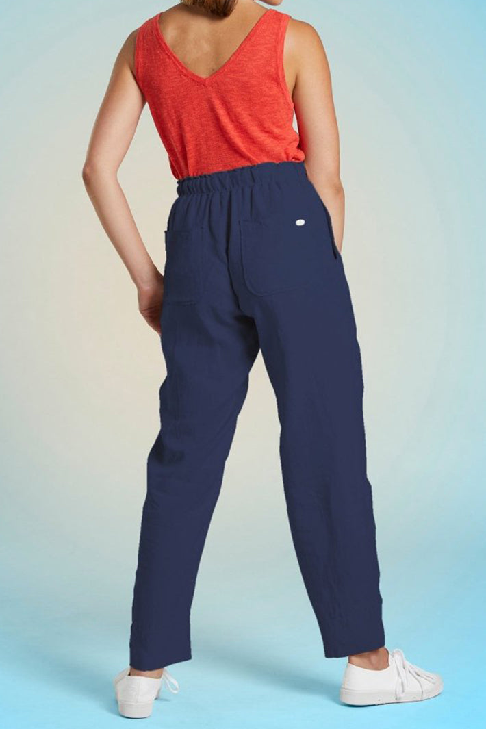 Mat De Misaine Trousers Indigo Navy Paros-22635 U26 - Shirley Allum Boutique