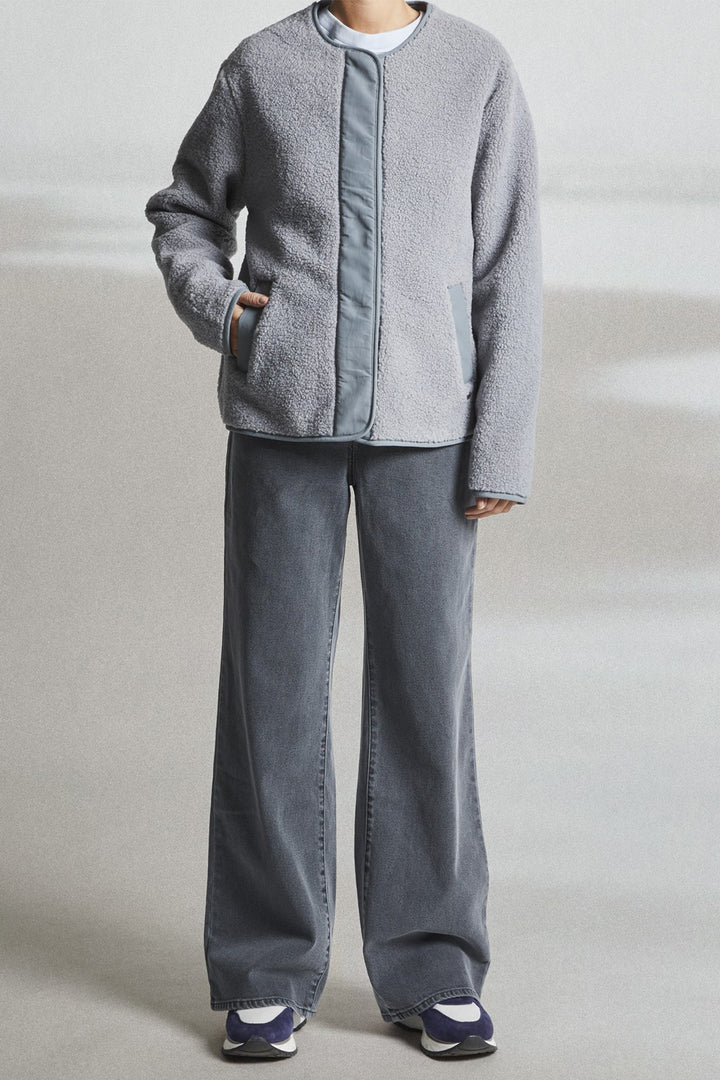 Mat De Misaine Vaisseau Minerais Grey Fleece Jacket 25H-VAISSEAU-606 U913 - Shirley Allum Boutique