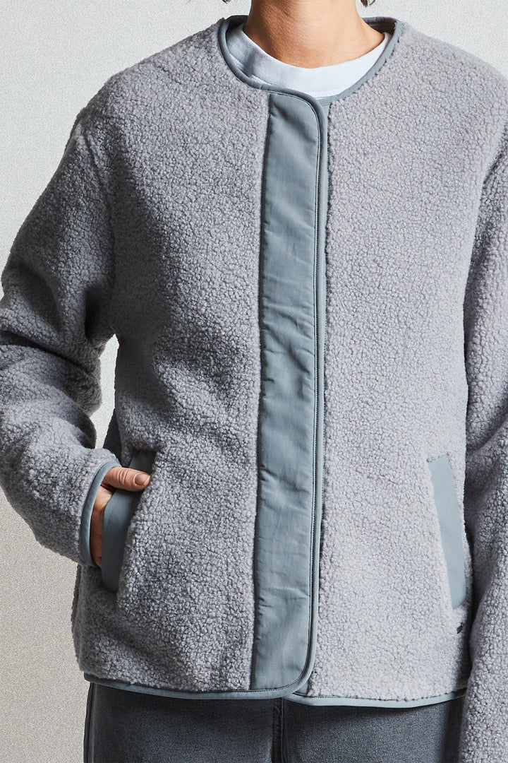 Mat De Misaine Vaisseau Minerais Grey Fleece Jacket 25H-VAISSEAU-606 U913 - Shirley Allum Boutique