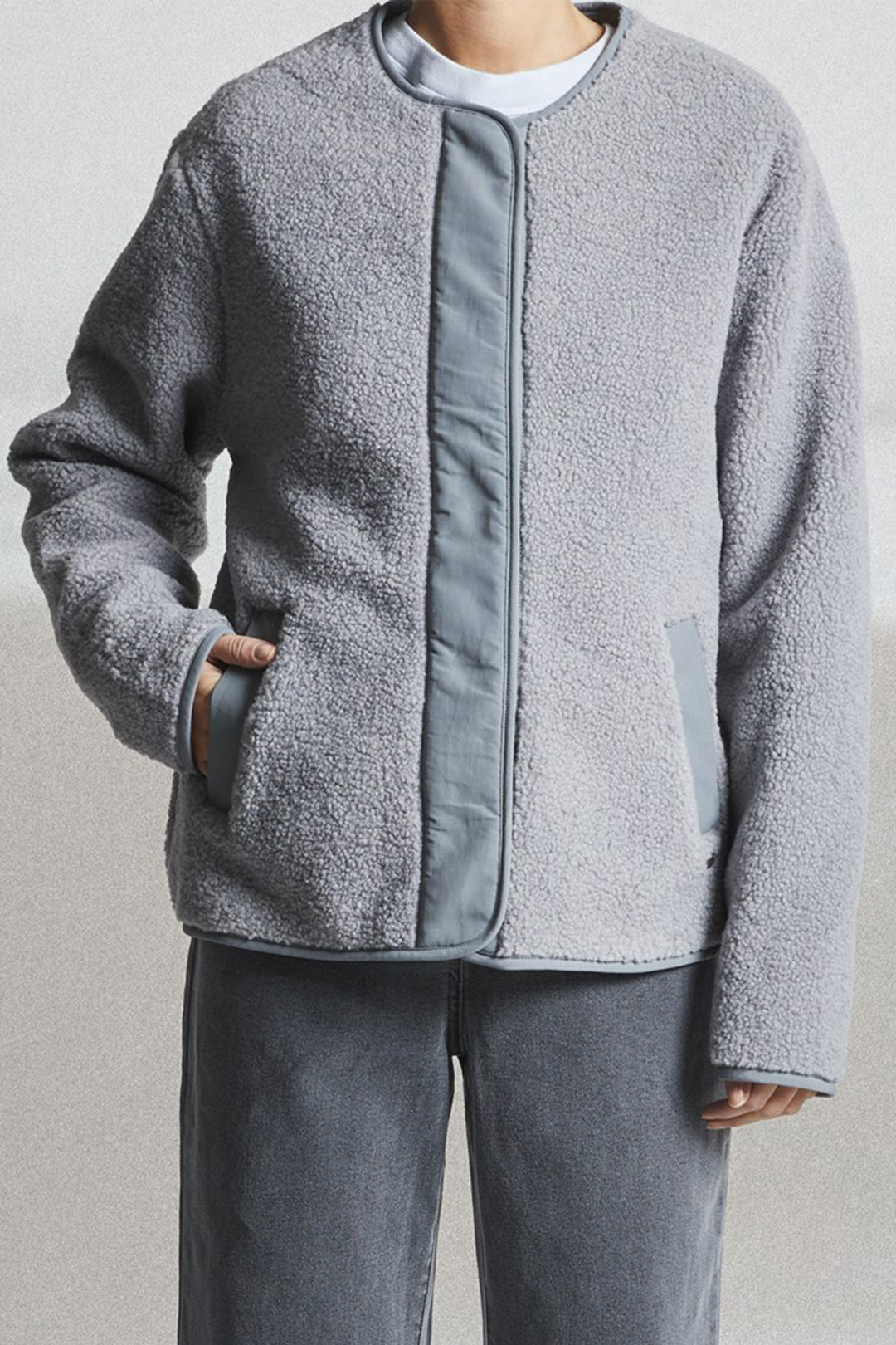 Mat De Misaine Vaisseau Minerais Grey Fleece Jacket 25H-VAISSEAU-606 U913 - Shirley Allum Boutique