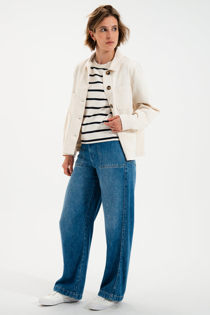 Mat De Misaine Verone 34852 Naturel Cream Utility Jacket