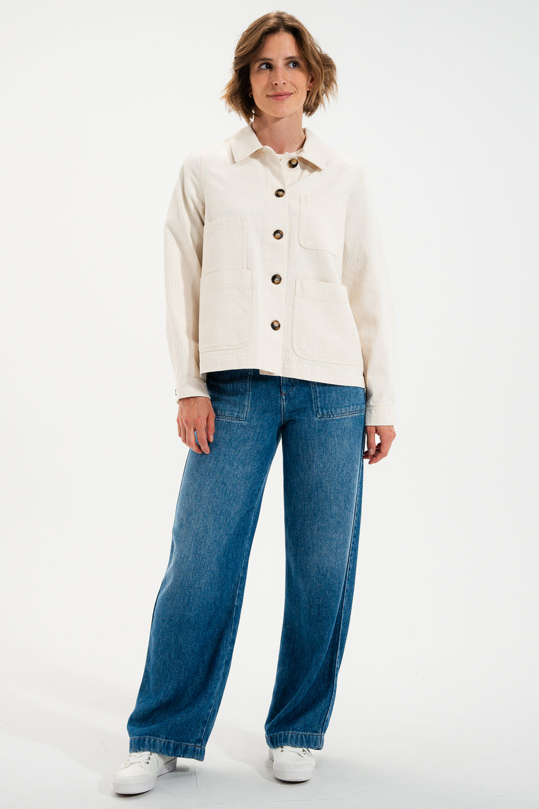 Mat De Misaine Verone 34852 Naturel Cream Utility Jacket