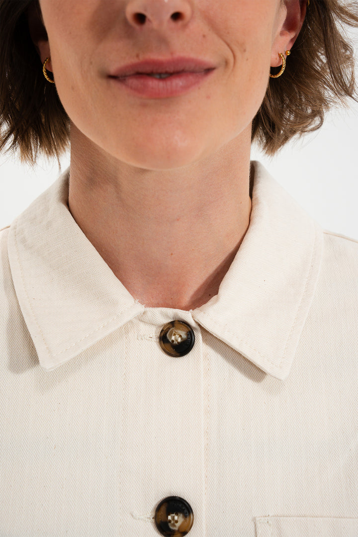 Mat De Misaine Verone 34852 Naturel Cream Utility Jacket