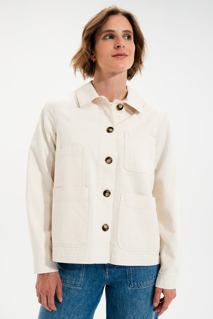 Mat De Misaine Verone 34852 Naturel Cream Utility Jacket