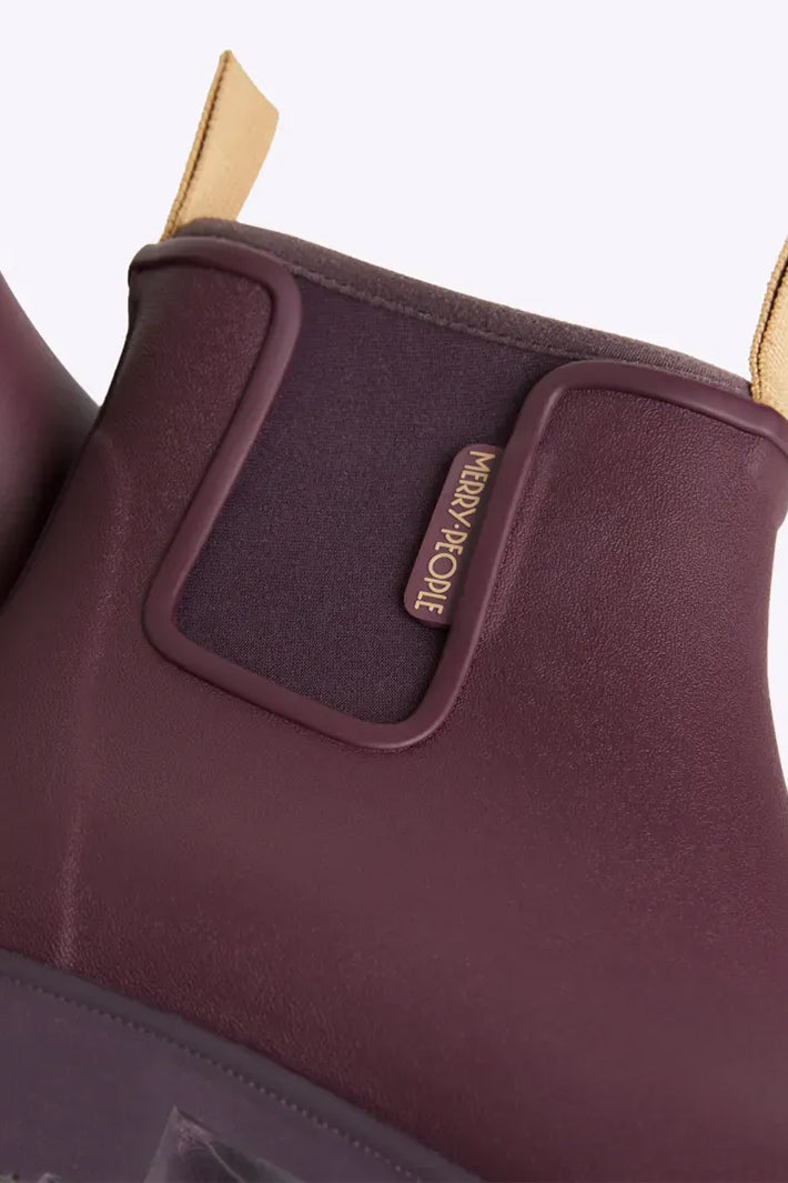 Merry People Bobbi Dark Cherry Short Wellington Boots