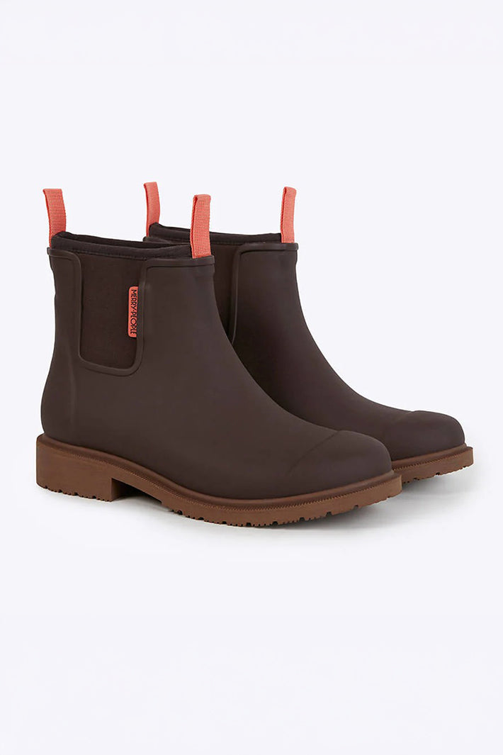 Merry People Bobbi Mocha Brown Short Wellington Boots
