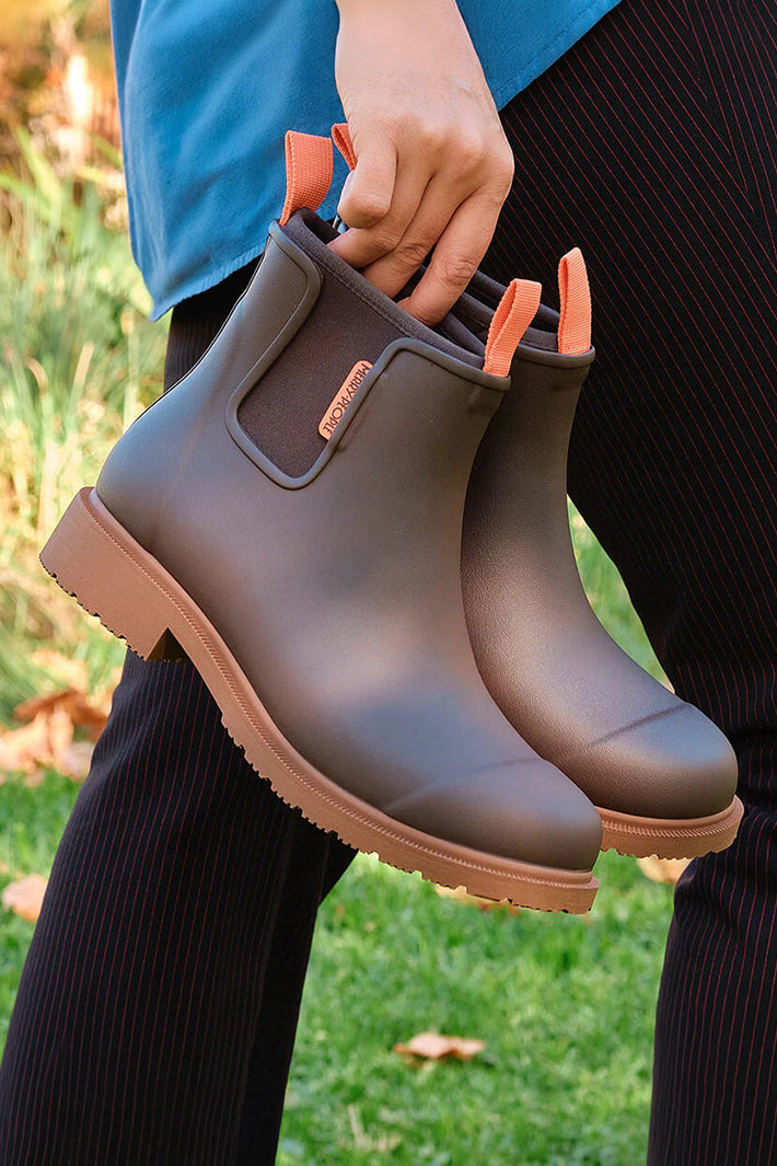 Merry People Bobbi Mocha Brown Short Wellington Boots