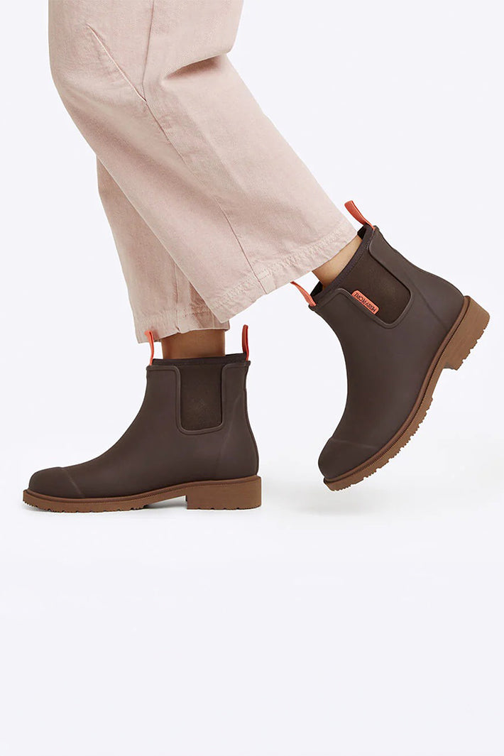 Merry People Bobbi Mocha Brown Short Wellington Boots
