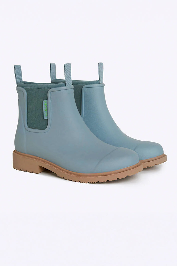 Merry People Bobbi Seafoam Blue Short Wellington Boots
