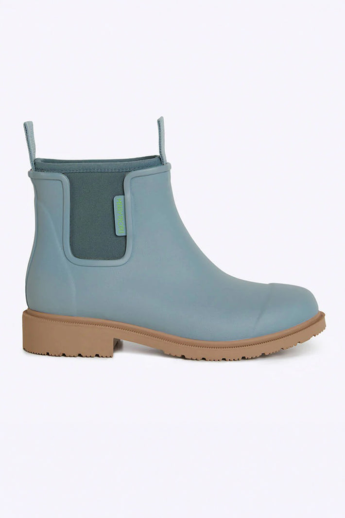 Merry People Bobbi Seafoam Blue Short Wellington Boots