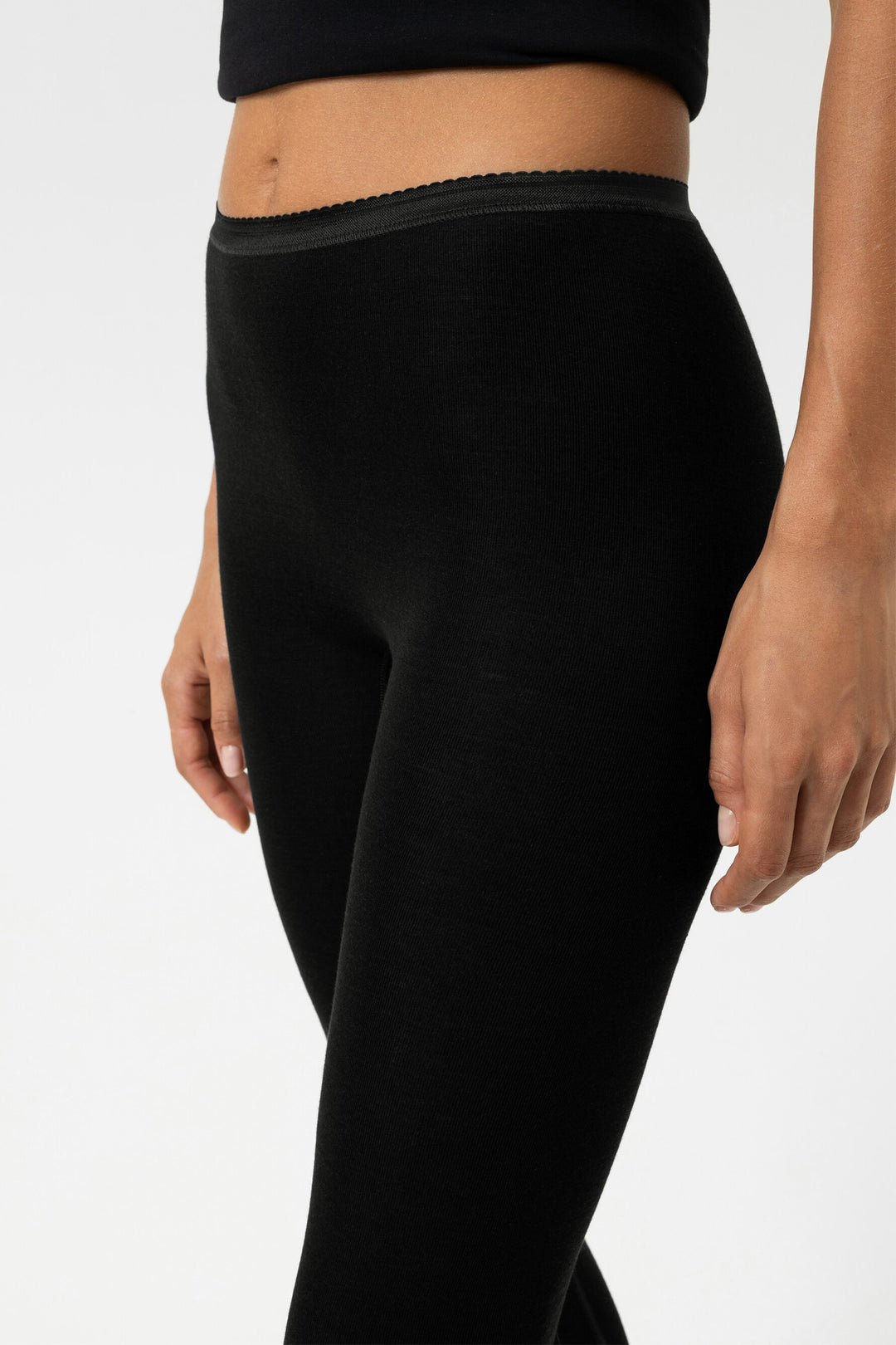 Mey 68602 003 Serie Exquisite Black Full Length Leggings