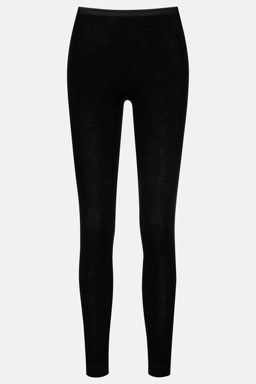 Black leggings on a light gray background