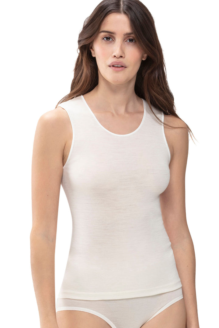 Mey Exquisite Sleeveless Vest White My Basics 66575 001 - Shirley Allum Boutique