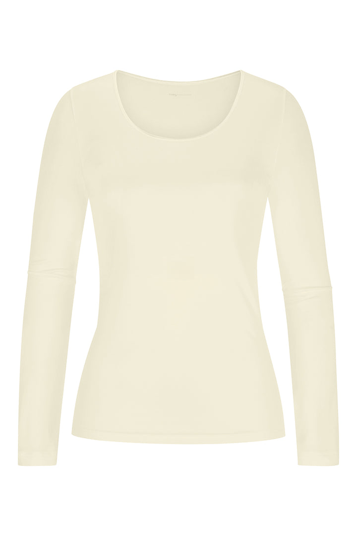 White long-sleeve shirt on a white background