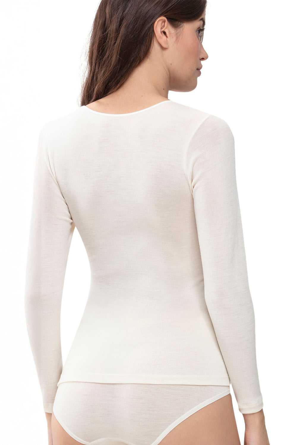 Mey Serie Exquisite White Long Sleeve 66577 1 - Shirley Allum Boutique