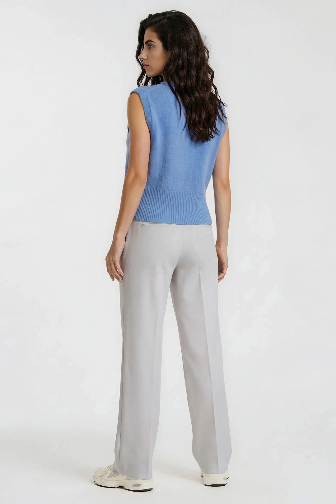 Milano Italy Cornflower Blue Vest 63-5442-9147, side