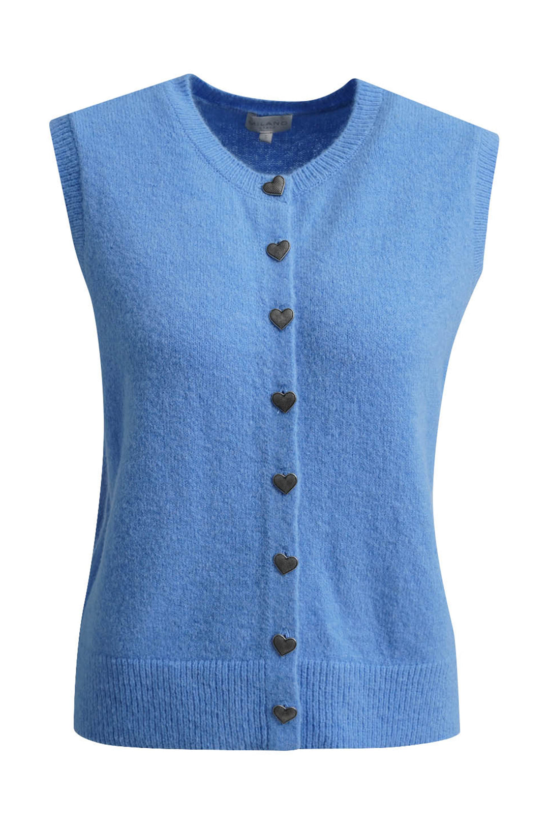 Milano Italy Cornflower Blue Vest 63-5442-9147, close-up