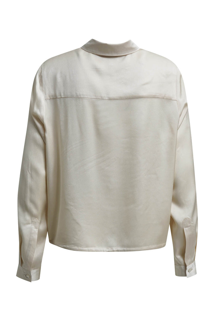 Milano Italy Cream Blouse, back