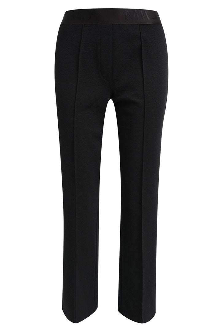 Milano Italy Mocca Print Black Trousers, front