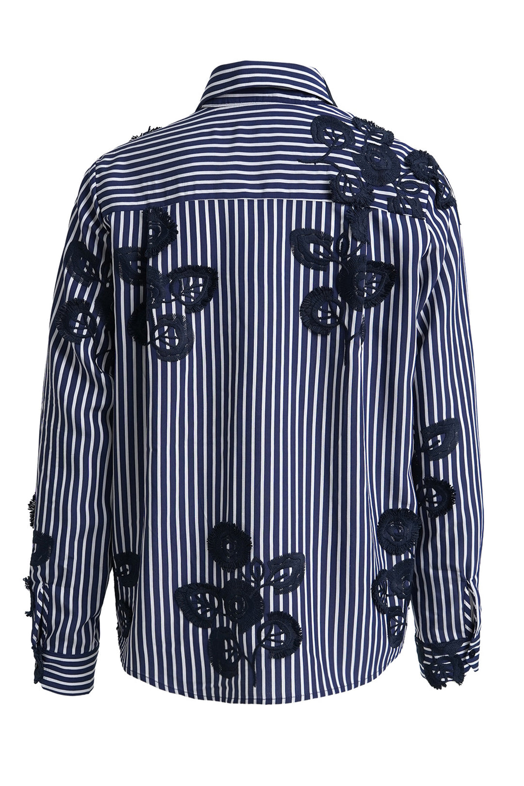 Milano Italy Navy Print Blouse, back